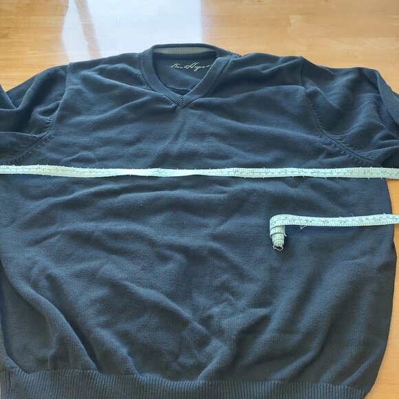 Ben Hogan Black V-Neck Long Sleeve Cotton Blend Sweater Men's Size X-Large - Picture 10 of 12